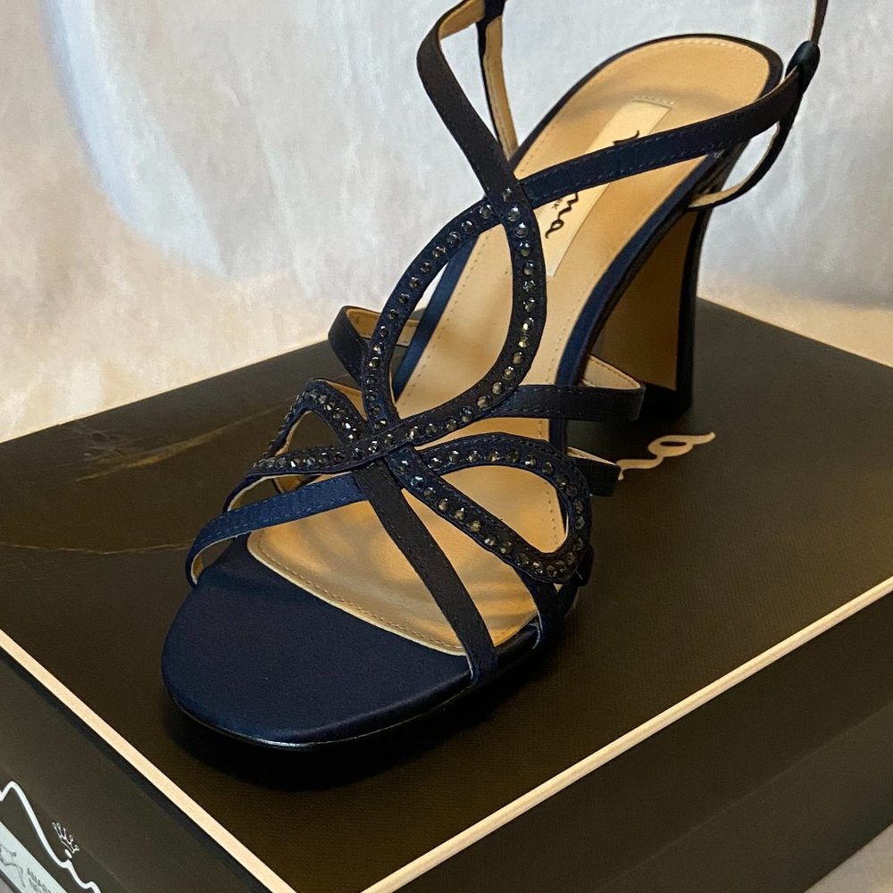 Amabel Evening Sandals- New Navy